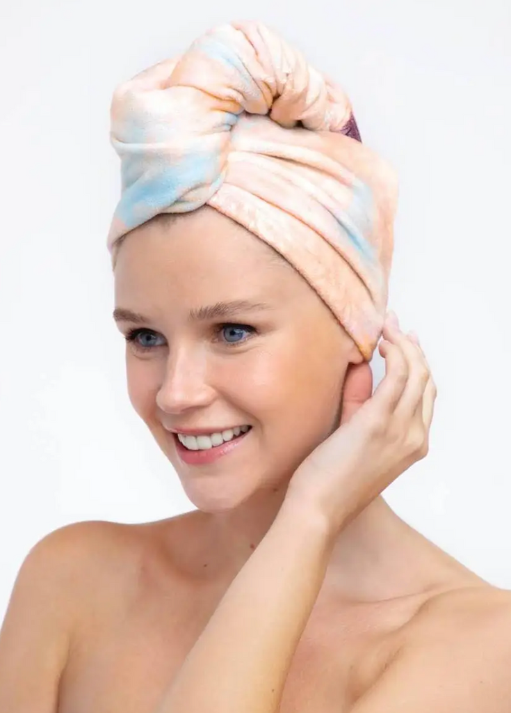 Kitsch Tie Dye Microfibre Hair Towel