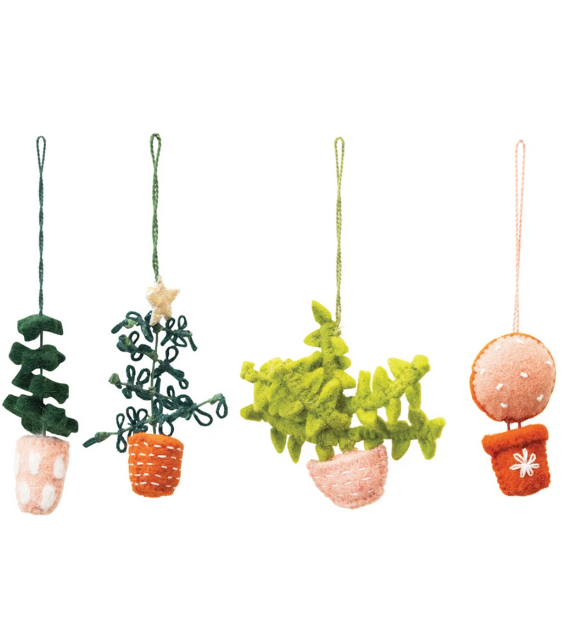 Creative Co Op Felt Plant Ornament