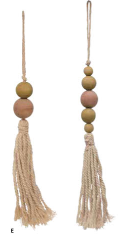 Creative Co Op Tassle Ornament