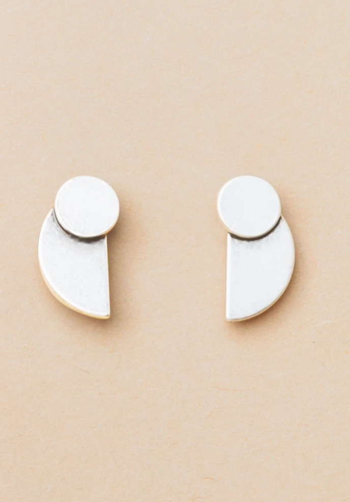 Scout Refined Silver Eclipse Stud