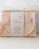 Freon Collective Blush Marble Organic Cotton Face Cloth