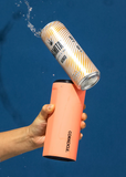 Corkcicle Slim Can Cooler Neon Lights Coral