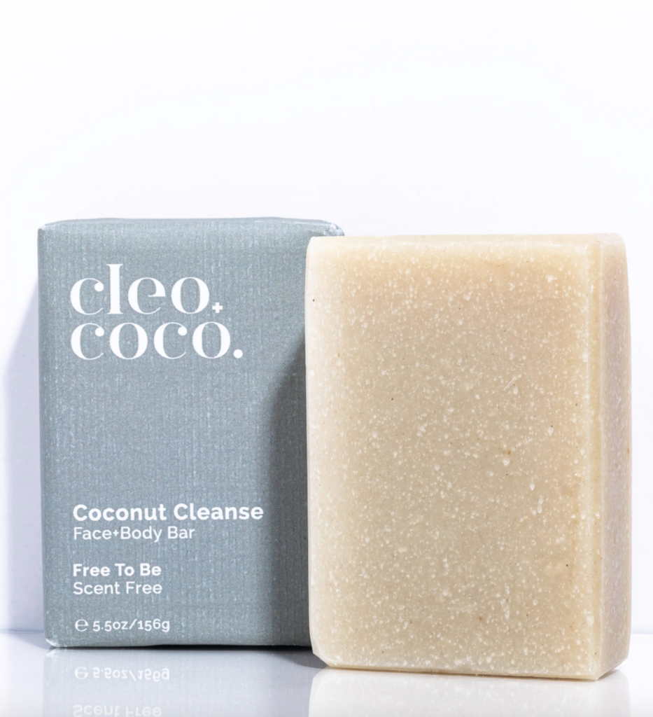 Cleo Coco Coconut Cleanse Face & Body Bar Scent Free