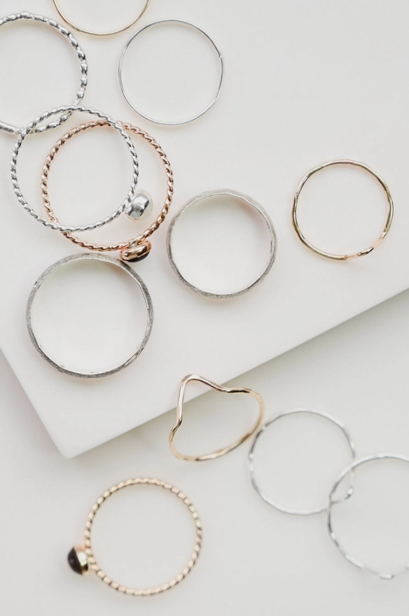 Devi Arts Simple Gold Fill Gem Ring Lolite