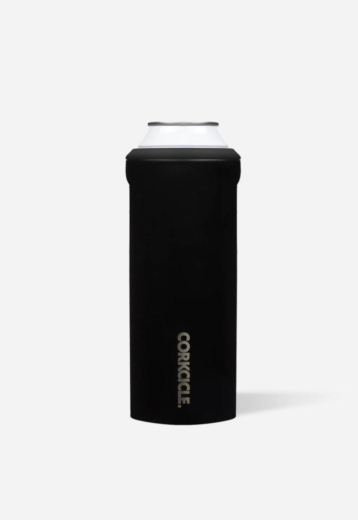 Corkcicle Slim Can Cooler Black