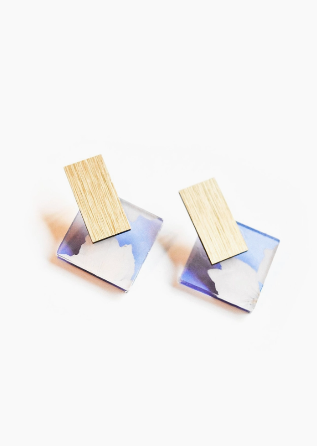 Dconstruct Ecoresin Diamond Stud Violet