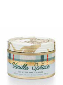 Illume Vanilla Spruce Small Tin Candle