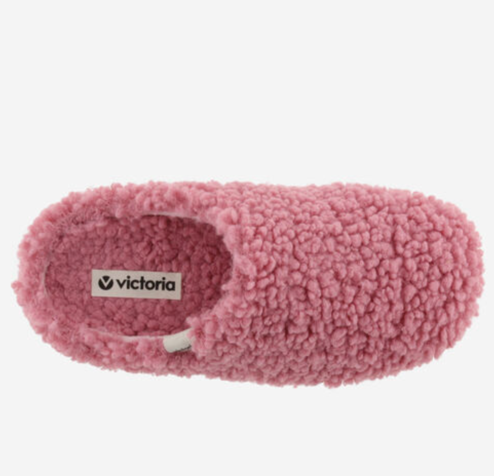 Victoria Shoes Faux Shearling Slipper Rosa