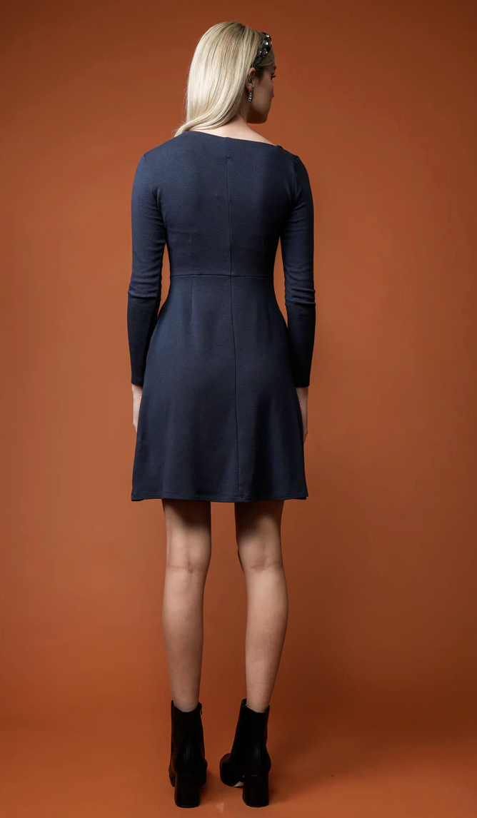 Fireflies For Lanterns Claudia Dress Navy