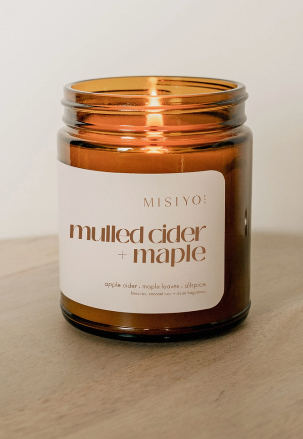 Misiyo Apple Cider & Maple Leaves Jar Candle