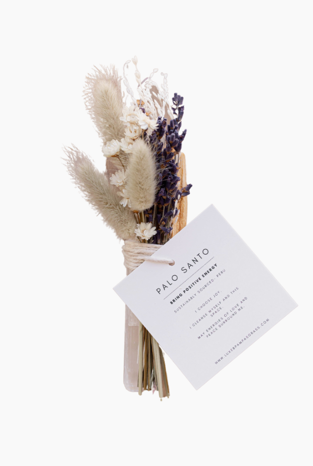 Lux B Palo Santo Dried Floral Bundle Lavender
