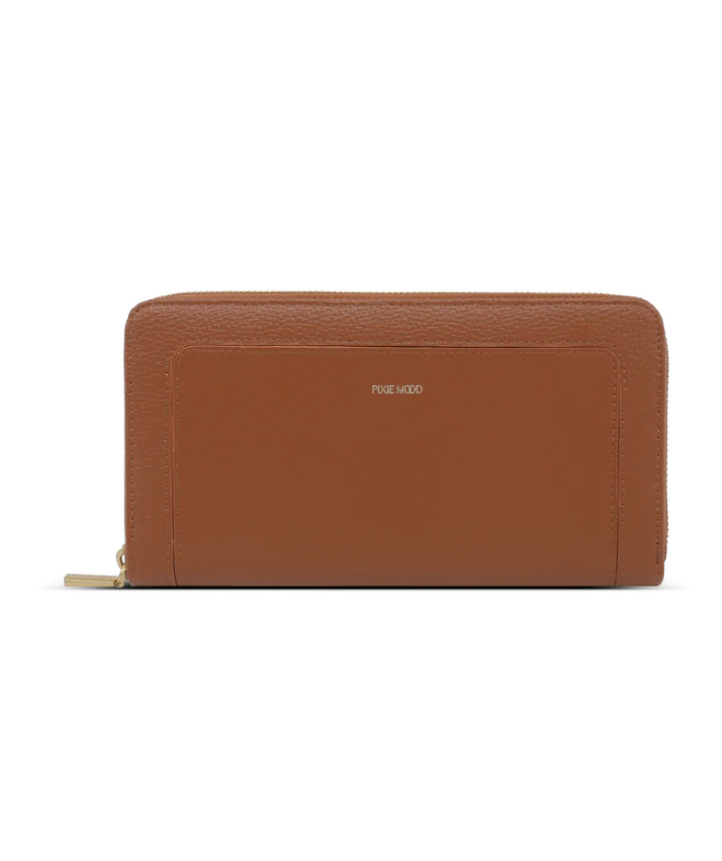Pixie Mood Emma Zip Around Wallet Chestnut