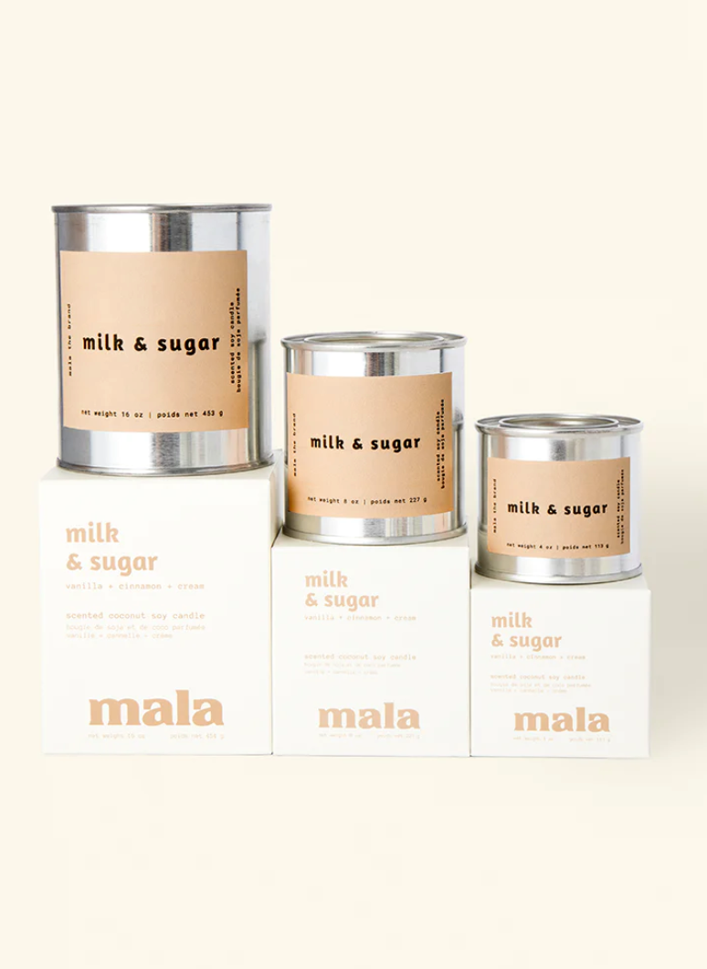 Mala Milk & Sugar 4oz Candle