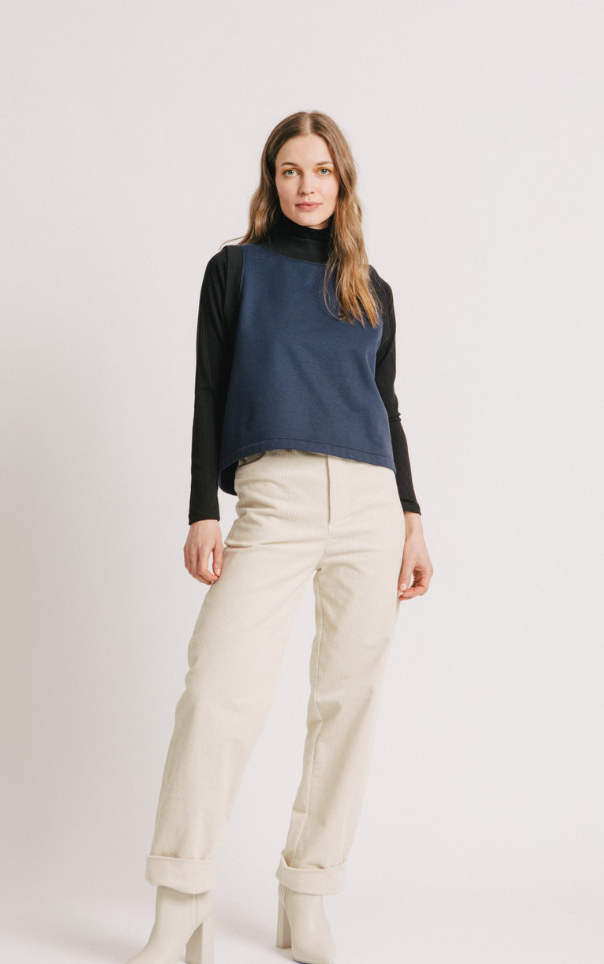 Allison Wonderland Ash Vest Navy