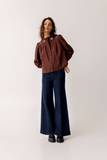 Atelier Reve Loisa Flare Pant Dark Blue