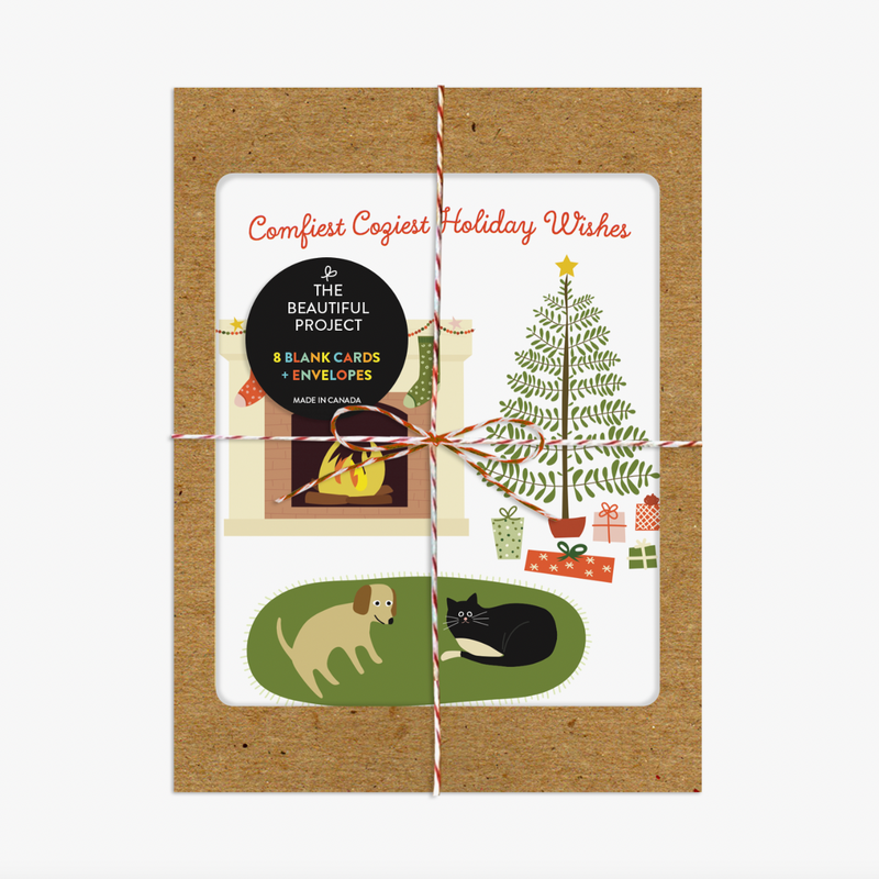 The Beautiful Project Comfiest Coziest Christmas Card Box Set Of 8