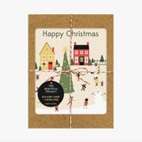 The Beautiful Project Happy Christmas Village Card Box Set Of 8