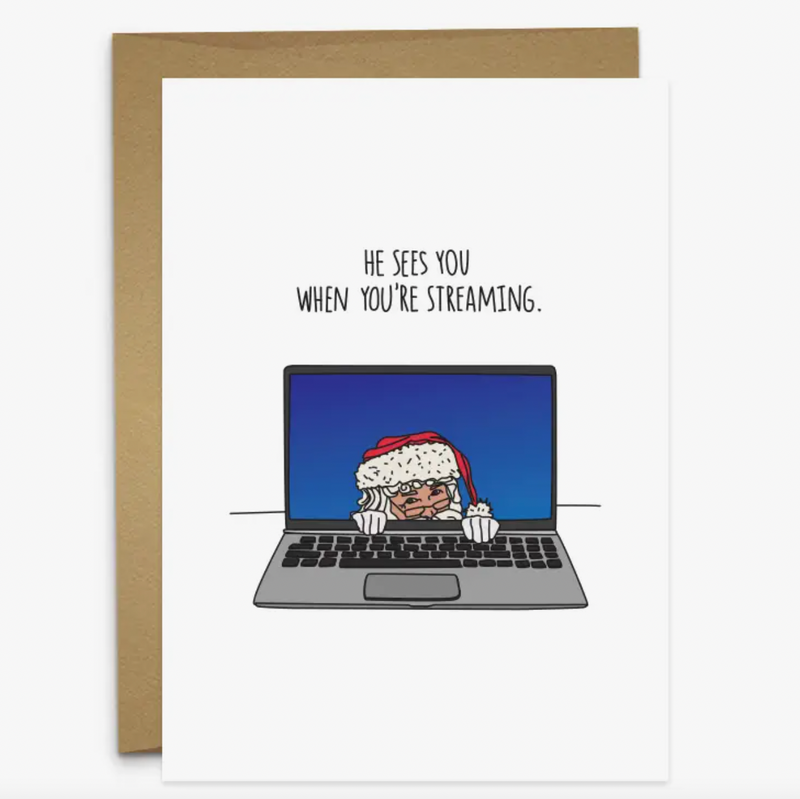 HumDrum Paper Streaming Santa Card