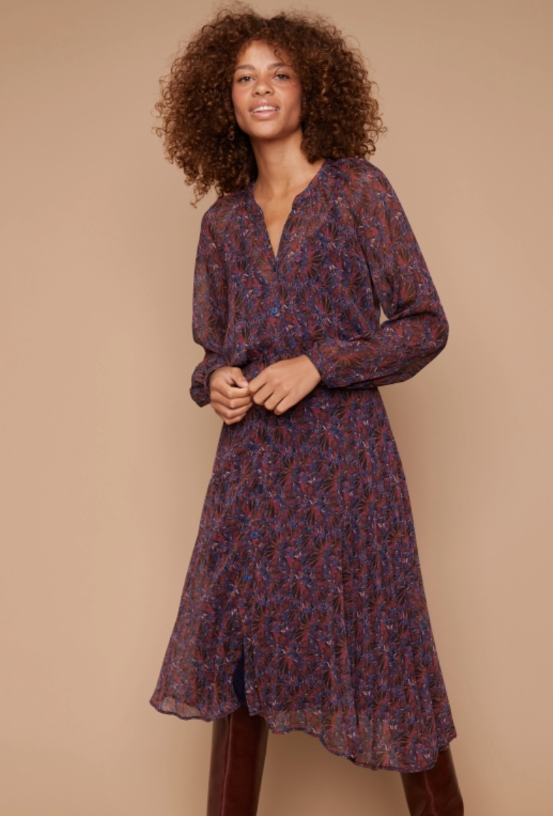 Louizon Dafney Dress Butterfly Print