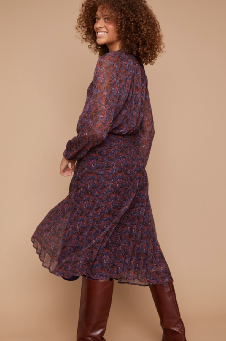 Louizon Dafney Dress Butterfly Print