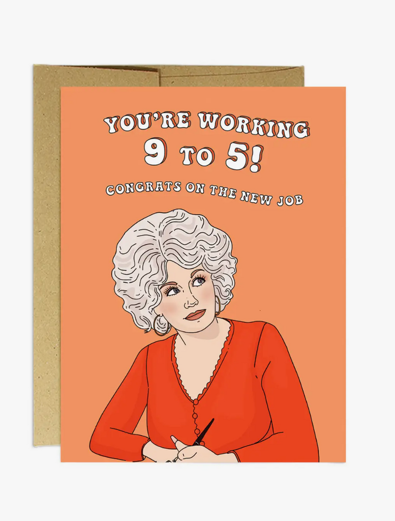 Party Mountain Workin' 9 To 5 Card