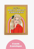 Party Mountain Holly Dolly Christmas Card Set