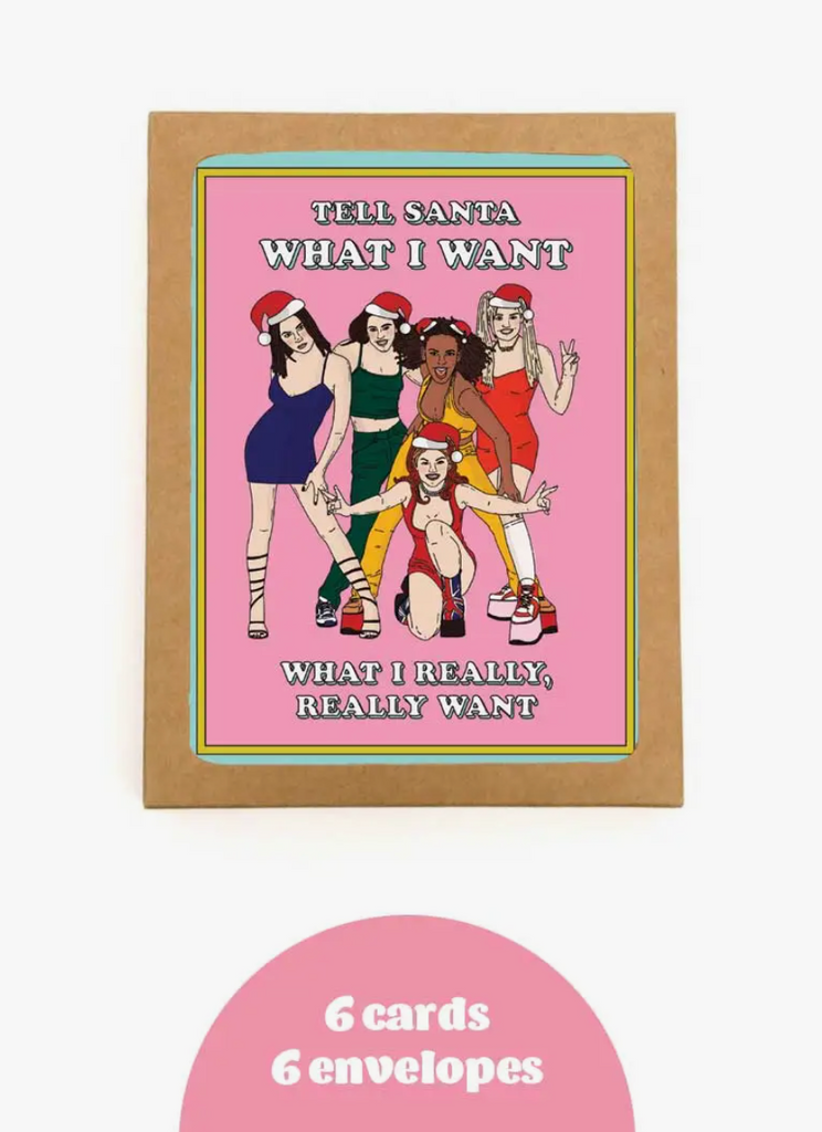 Party Mountain Spice Girls Christmas Card Set