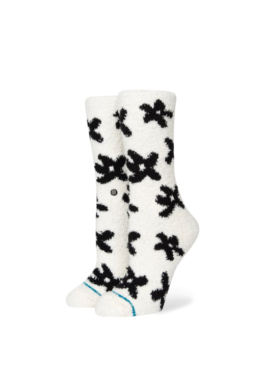 STANCE Pollen Plush Crew Socks Off White