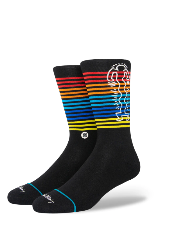 STANCE Keith Haring Wiggles Crew Socks