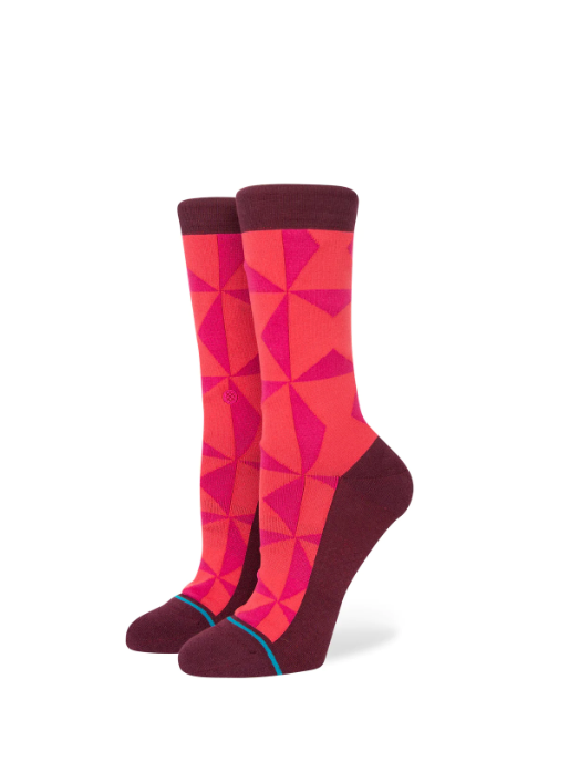 STANCE Flatter Crew Socks Red