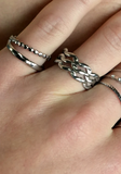 Hackney Nine Tiffany Double Stack Ring