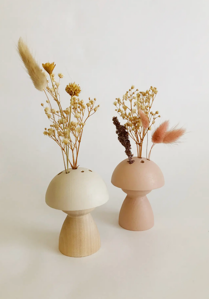 Stacey Wong Small Mushroom Vase With Dried Florals