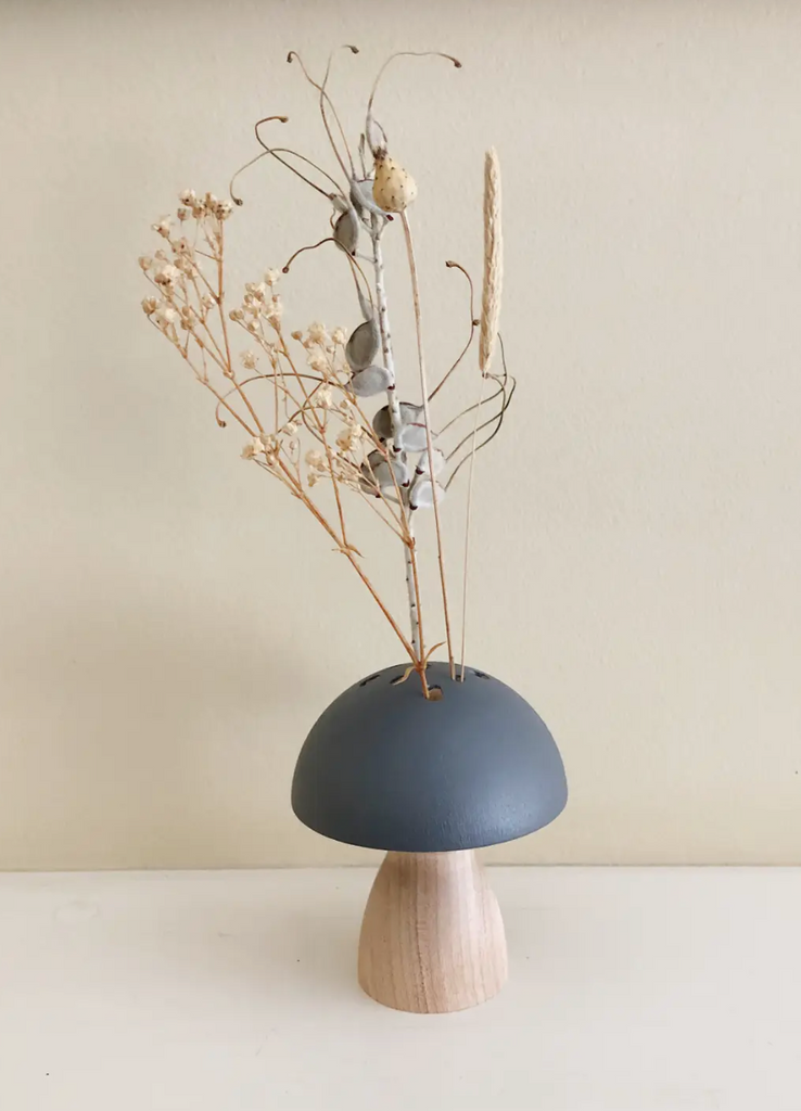 Stacey Wong Large Mushroom Vase With Dried Florals