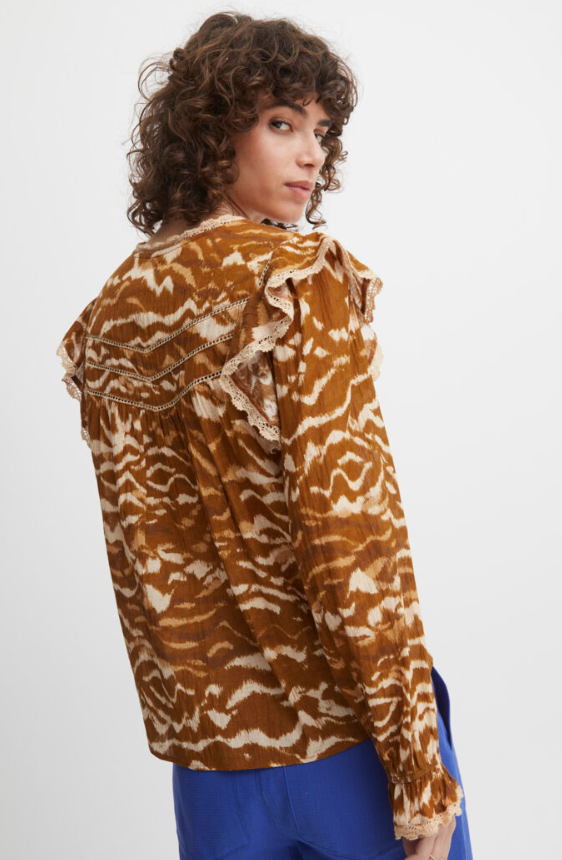 Atelier Reve Ambra Blouse Tortoise Shell