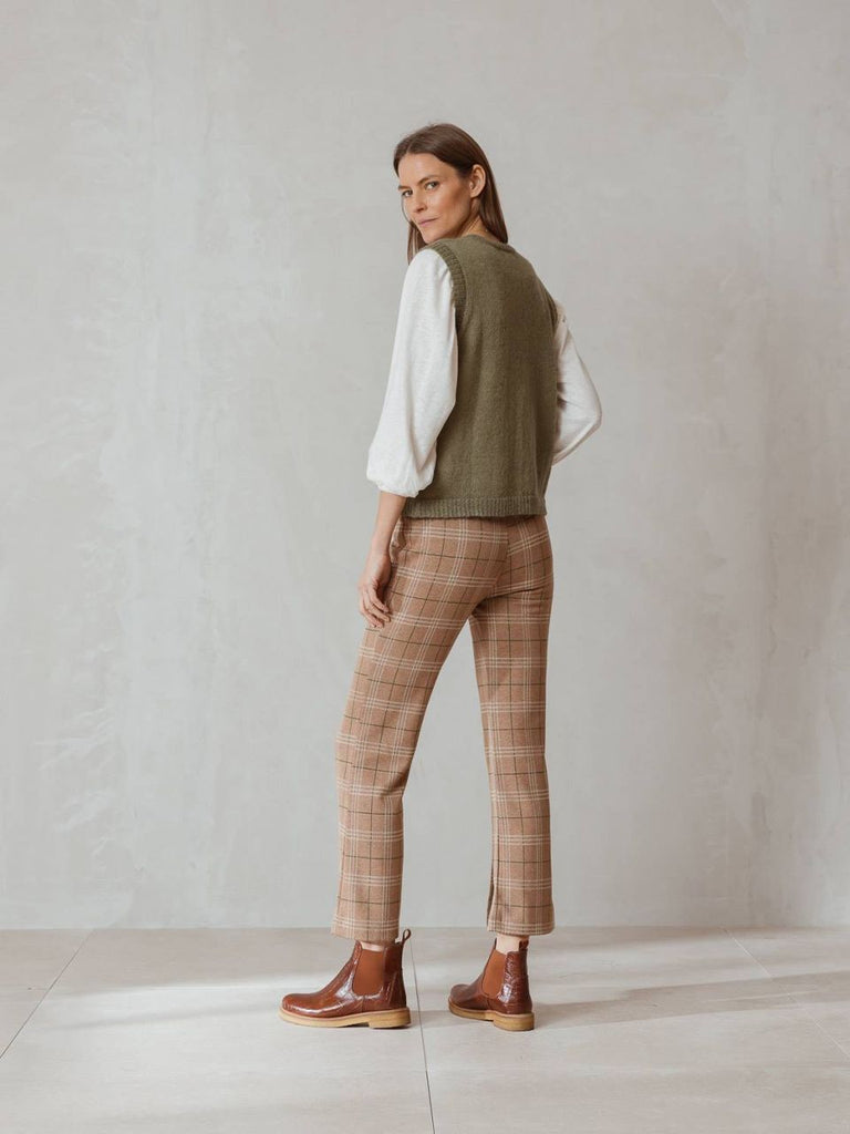 Indi & Cold Check Trouser Camel